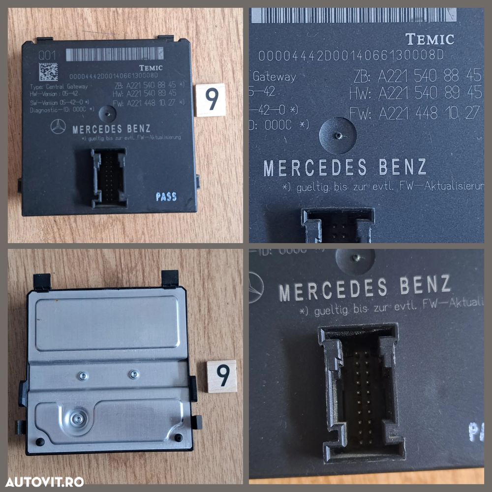 Modul SAM cutie sigurante spirala volan modul pompa combustibil sam bluetooth senzor de ploaie modul PDC SAM gateway mercedes R230 W221 W205 W213 W222 W217 W257 W463 W176 Audi A4 B7 - 9