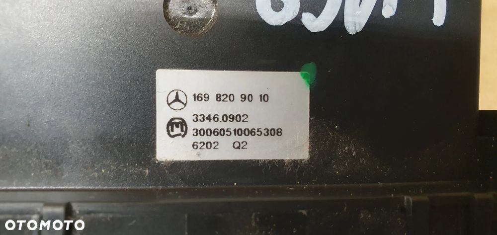 Przełączniki panel sterowania grzania foteli PDC Mercedes A-Klasa W169 1698209010 - 7