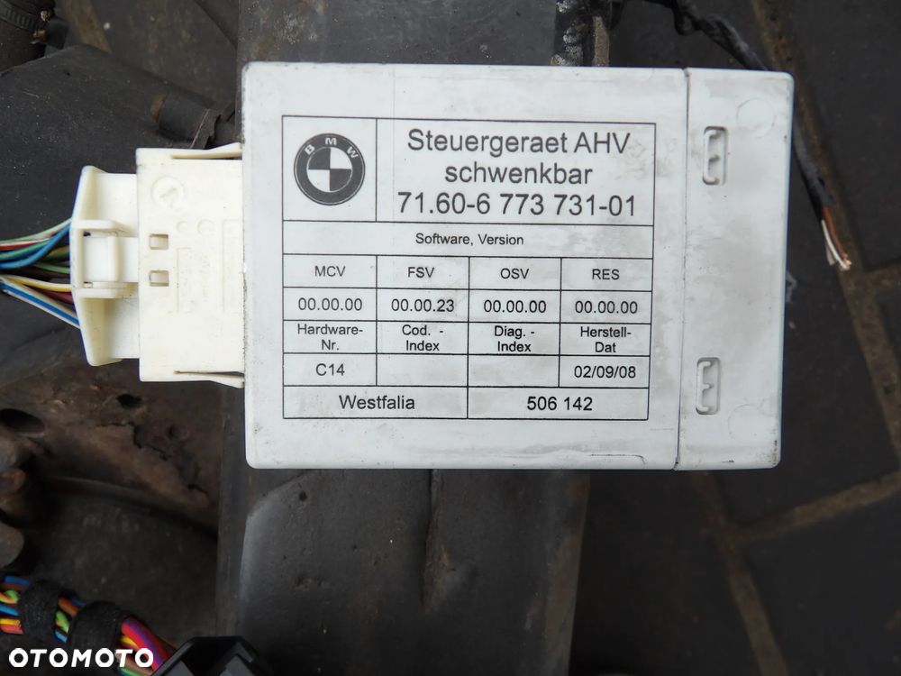 BMW - E91 - KOMPLETNY - ELEKTRYCZNY HAK HOLOWNICZY - MODUŁY - KOMPLET - EUROPA - 6773731  9167198 - 6