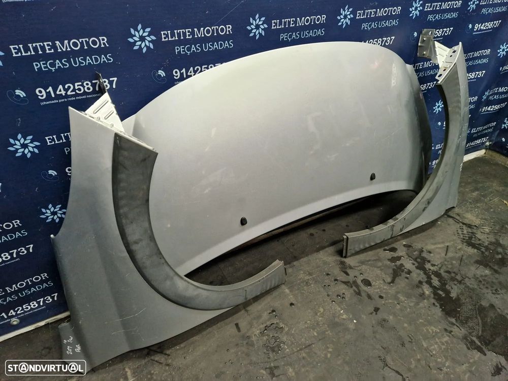 Frente completa usada PEUGEOT 207 1.6 HDI capot parachoques oticas guarda lamas radiador - 9