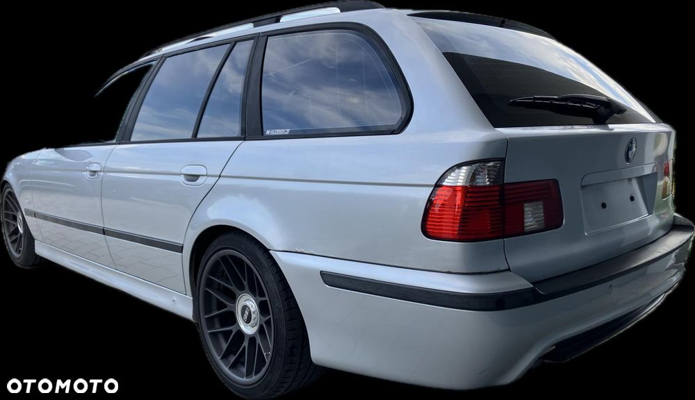 ZDERZAK TYŁ BMW E39 M-PAKIET TOURING KOMBI ORYGINAŁ OEM TITANSILBER 354 DYFUZOR PDC KOMPLETNY - 4