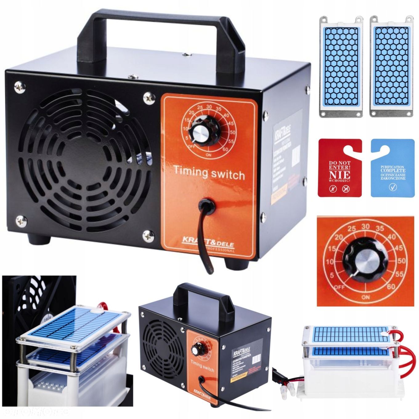 KD GENERATOR OZONU OCZYSZCZACZ POWIETRZA ZAPACHÓW 28000mg/h 150W KD10575 - 1