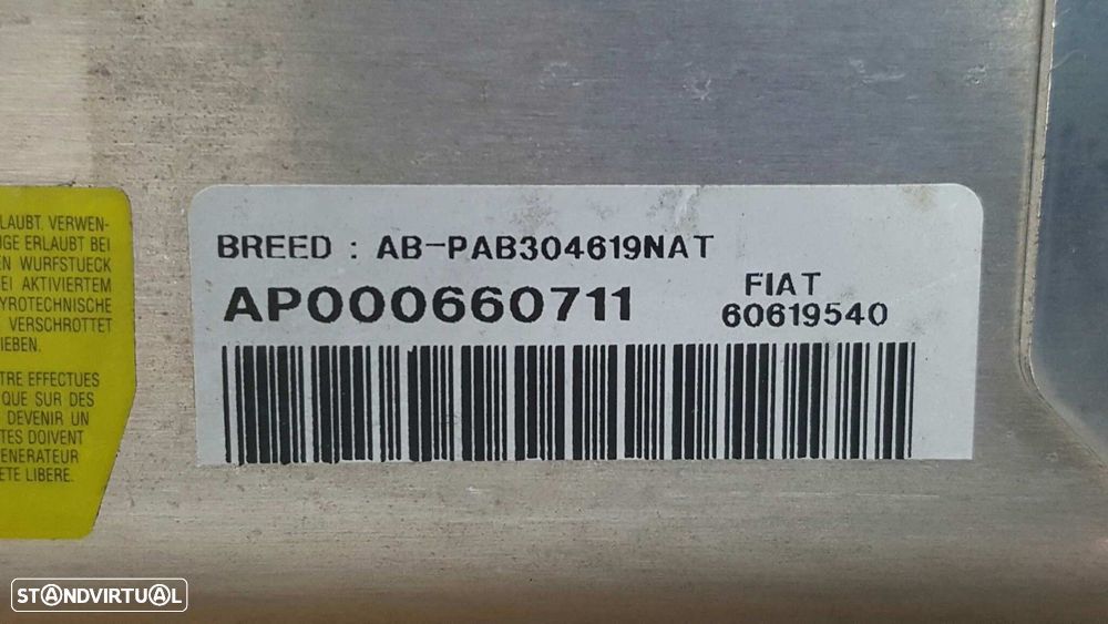 AIRBAG FRENTE DIREITO ALFA ROMEO 156 SPORTWAGON (116) 2.0 T.SPARK DISTINCTIVE - 7