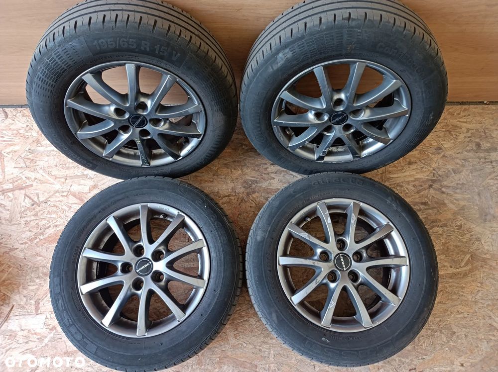 Koła alufelgi borbet z oponami letnimi 195/65R15 5x115 6,5Jx15 ET40 VW AUDI SKODA SEAT - 2