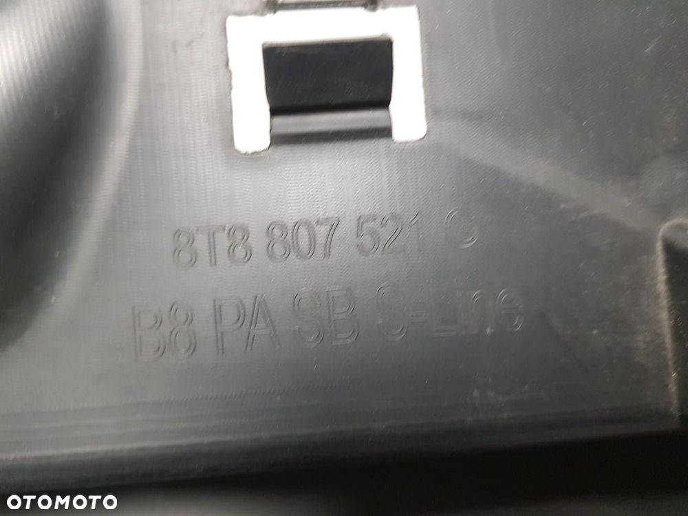 ZDERZAK DYFUZOR TYLNY SPOILER TYŁ AUDI A5 I 1 S-LINE 8T 8T8 SPOJLER 8T8807521G - 4
