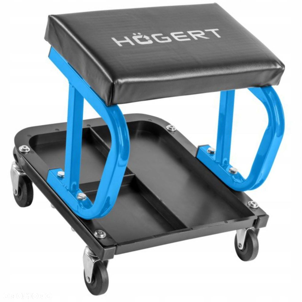 HOGERT SIEDZISKO STOŁEK WARSZTATOWY KRZESŁO TABORET NA KÓŁKACH DO 130 kg - 4