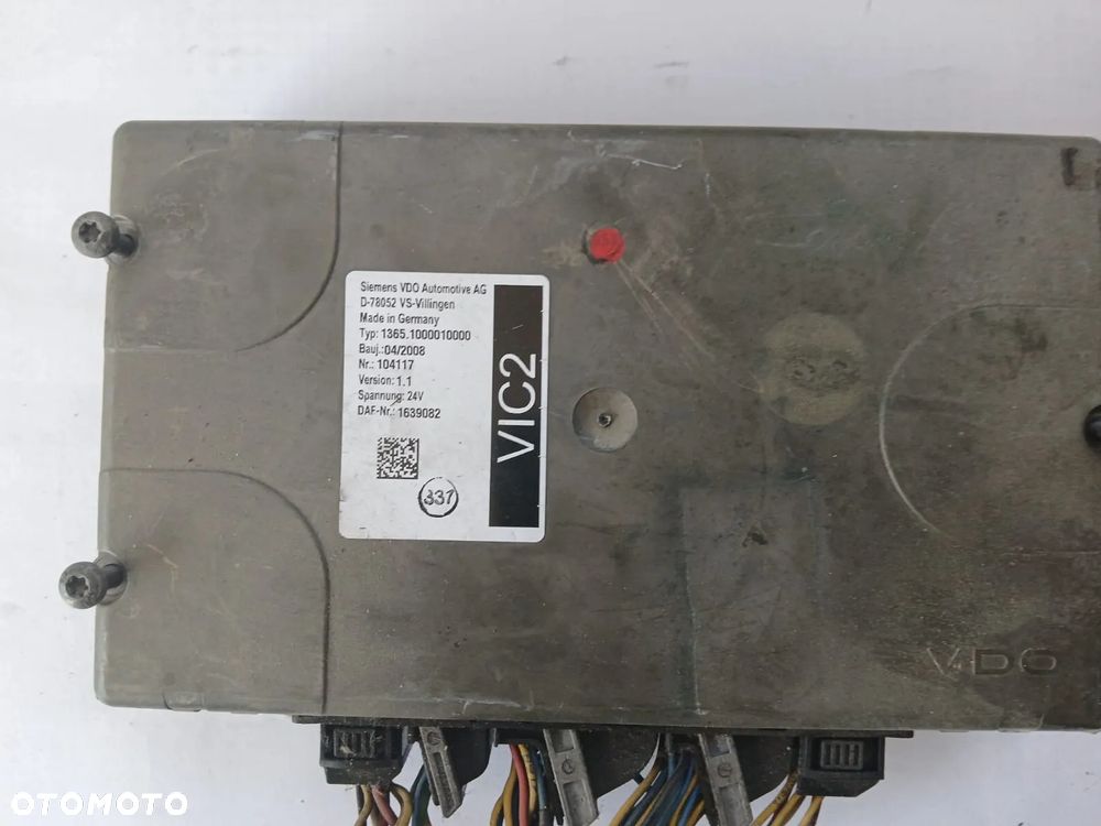 STEROWNIK MODUŁ VIC 2 VERSION 1.1 1.0 DAF XF 105 , 85 CF EURO5 1639082 - 1