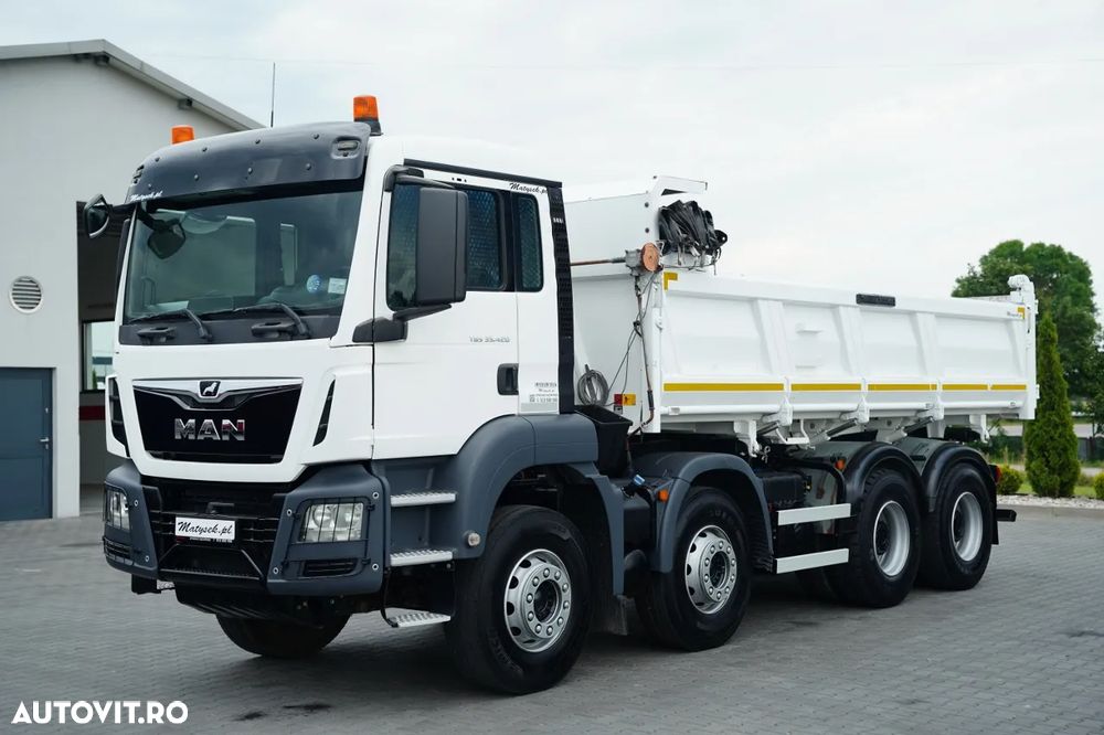 MAN TGS 35.420 / 8X4 / BASCULATOR 2 LATERAL / HYDRODOLT / MEILLER KIPPER / IMPORTAT - 12