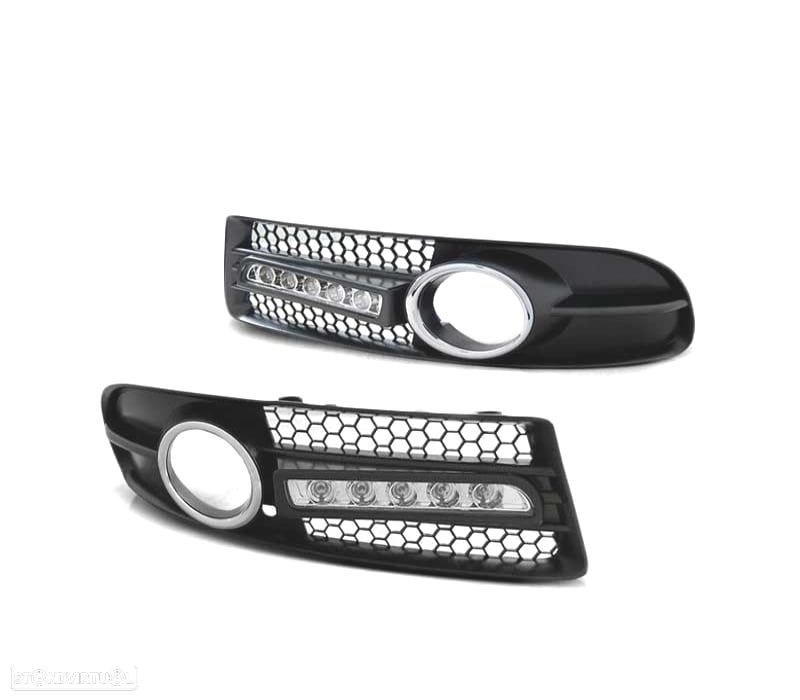 TAMPA FAROIS DE NEVOEIRO LUZ DIURNA PARA AUDI A4 04-08 S-LINE BLACK - 1
