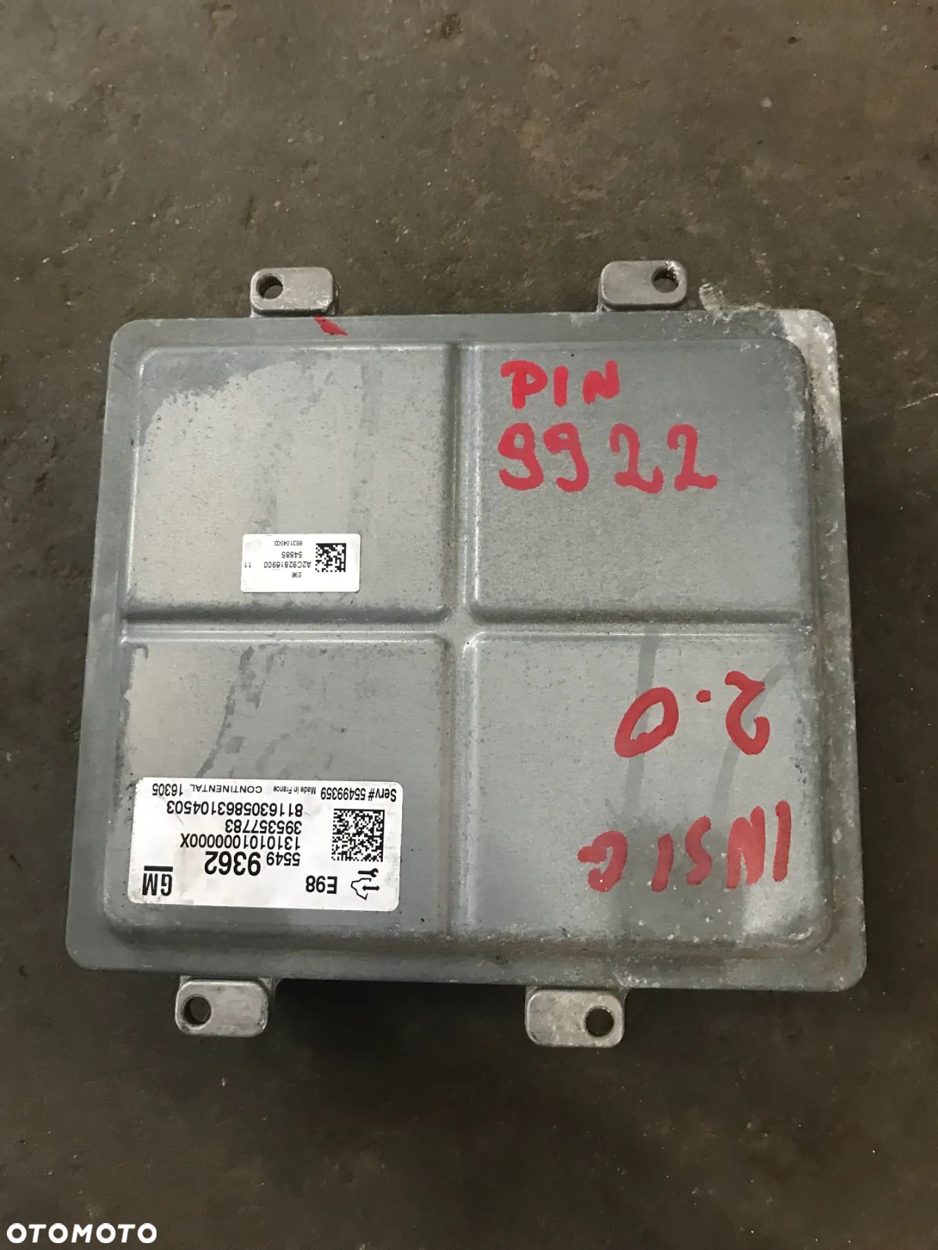 OPEL INSIGNIA A LIFT 2.0 CDTI STEROWNIK SILNIKA 55499362 - 1