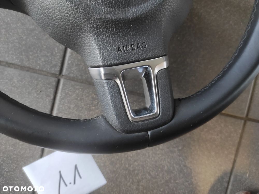 KIEROWNICA 3 RAMIENNA MULTIFUNKCJA SKÓRA SKÓRZANA VW SIROCCO CADDY GOLF 5 6 PASSAT B6 B7 CC POLO 5 6 EOS TOURAN UP KOMPLET WYSYŁKA !!! - 5