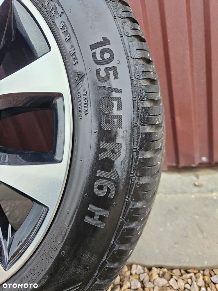 KOŁA FELGI ALUFELGI 16 6,5J ET37 RENAULT CLIO IV V OPONY CAŁOROCZNE 195 55 16 CONTINENTAL ALLSEASONCONTACT 2023 ROK 403001198R - 7