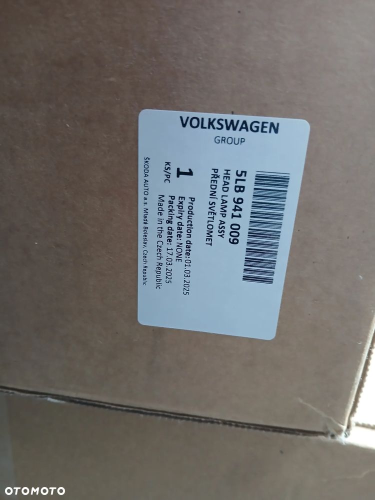 SKODA ELROQ LAMPA LEWA PRZEDNIA 5LB941009 - 2