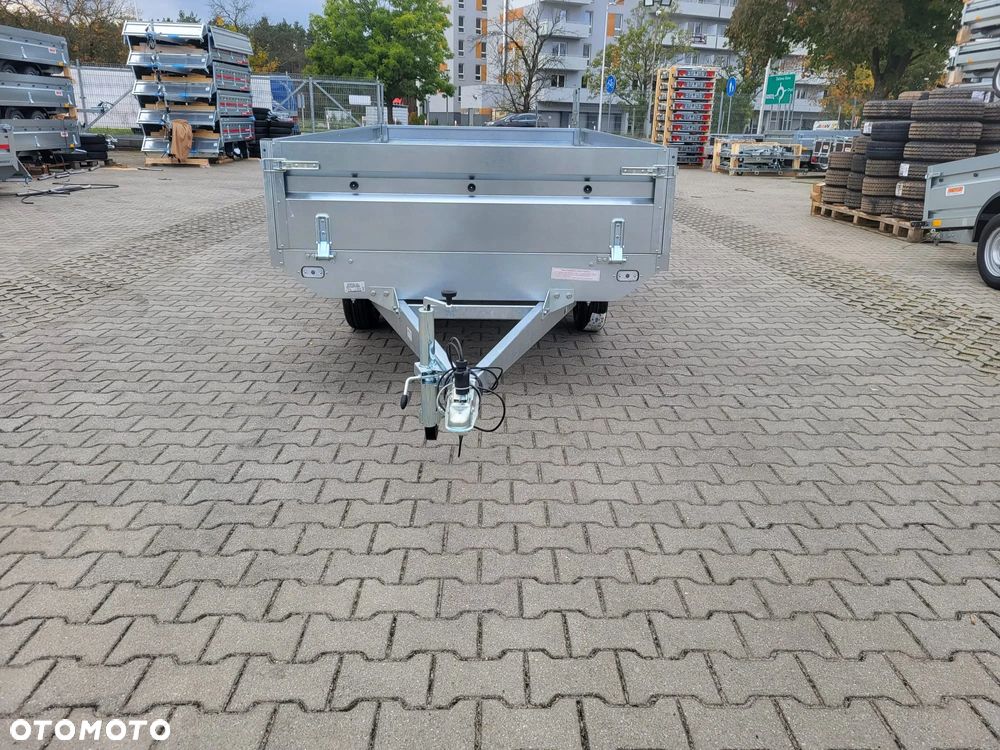 Neptun DOSTAWA! Przyczepa platforma wym. 302x151 SPAWANA! koła pod spodem N7-302 2 kps, wszystkie burty DEMONTOWALNE, lekka kat.B GN273 - 3