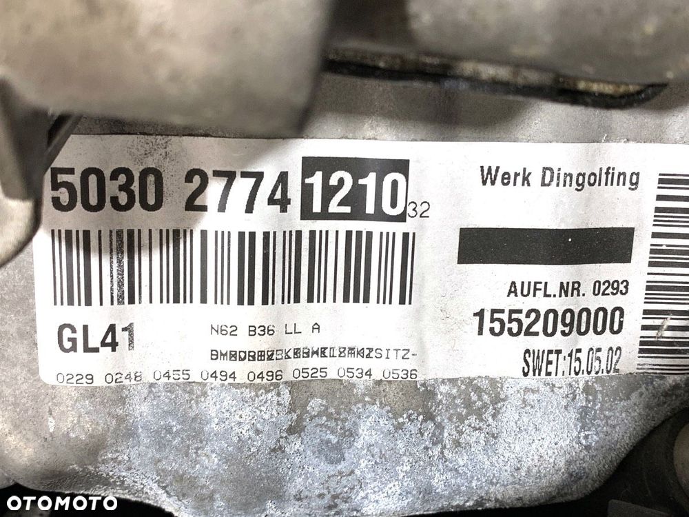 SILNIK  BMW 7 (E65, E66, E67) 2001 - 2009 735 i, Li 200 kW [272 KM] benzyna 2001 - 2005 N62B36A - 6
