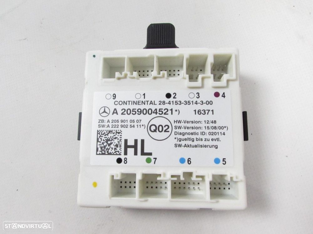 Módulo da Porta Esquerdo/Trás Seminovo/ Original MERCEDES-BENZ C-CLASS (W205)/ME... - 1