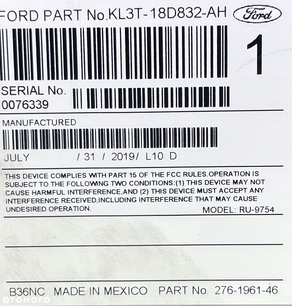 FORD F150 LIFT 17- RADIO MODUŁ KL3T-18D832-AH - 5