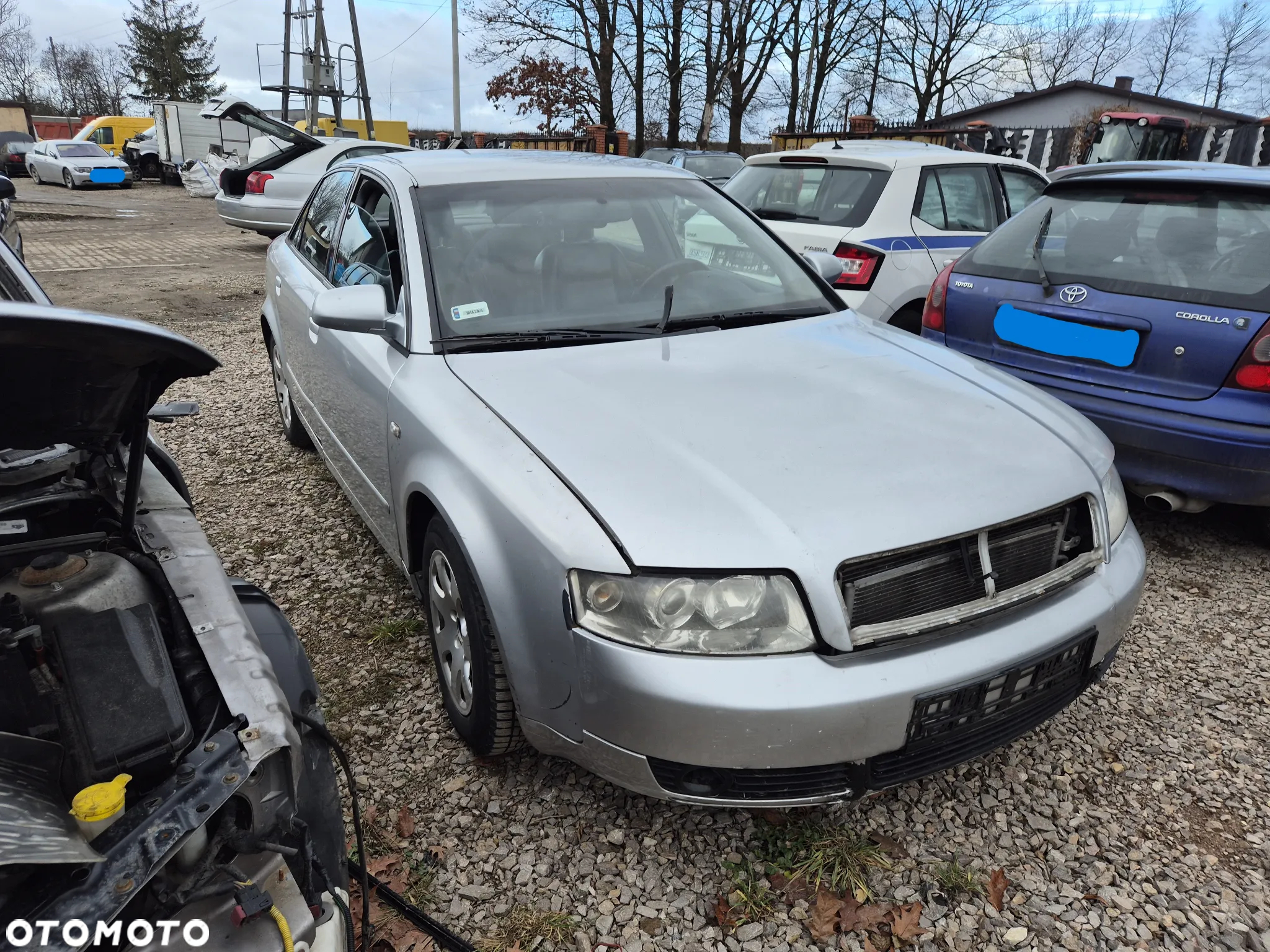 audi a4 b6 LY7W maska zderzak lampa grill błotnik drzwi zbiornik paliwa szyba lusterko klamka - 2