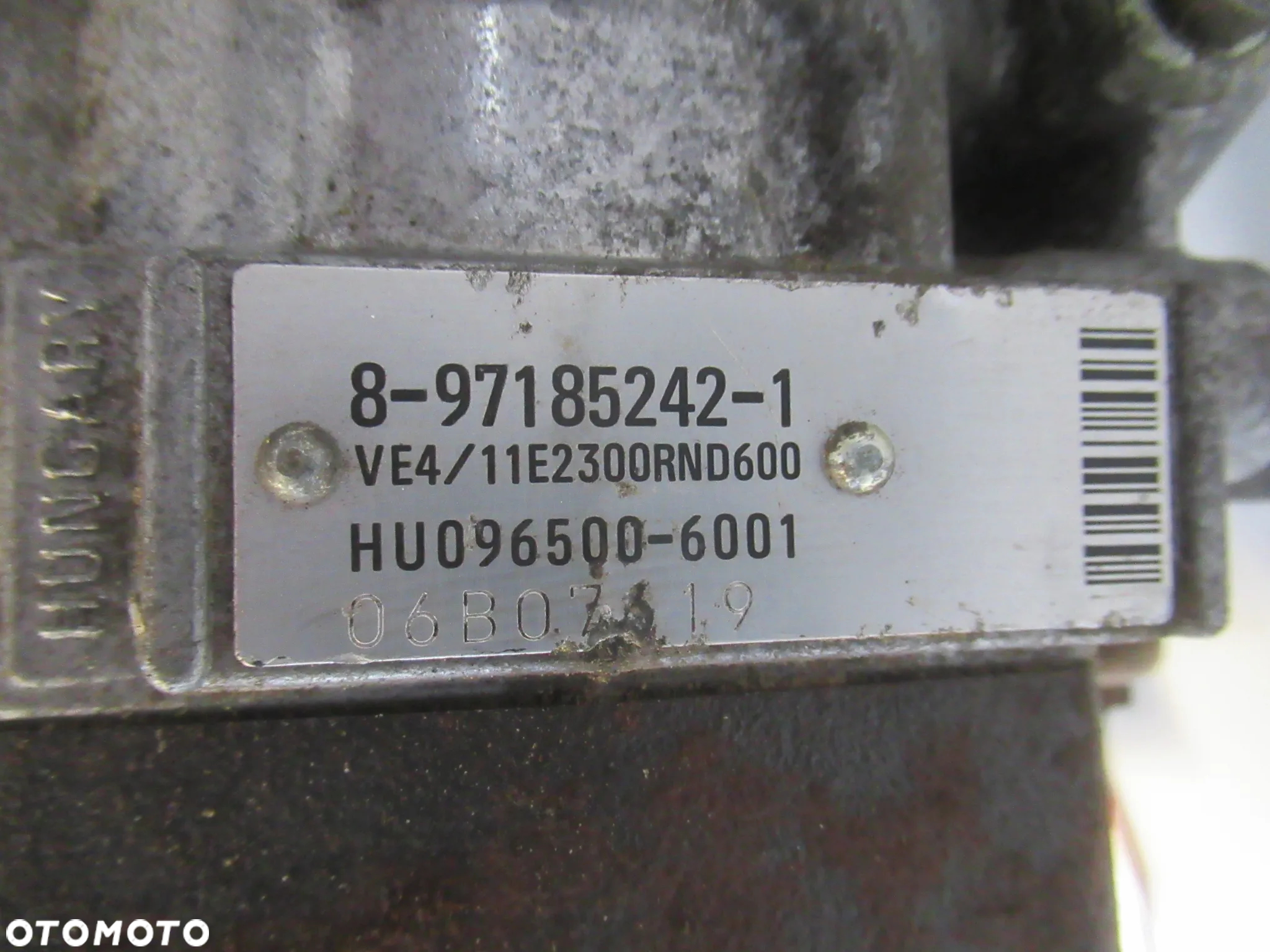 POMPA WTRYSKOWA ISUZU OPEL ASTRA II 2 G ZAFIRA A 1.7DTI 8-97185242-1 HU096500-6001 - 11