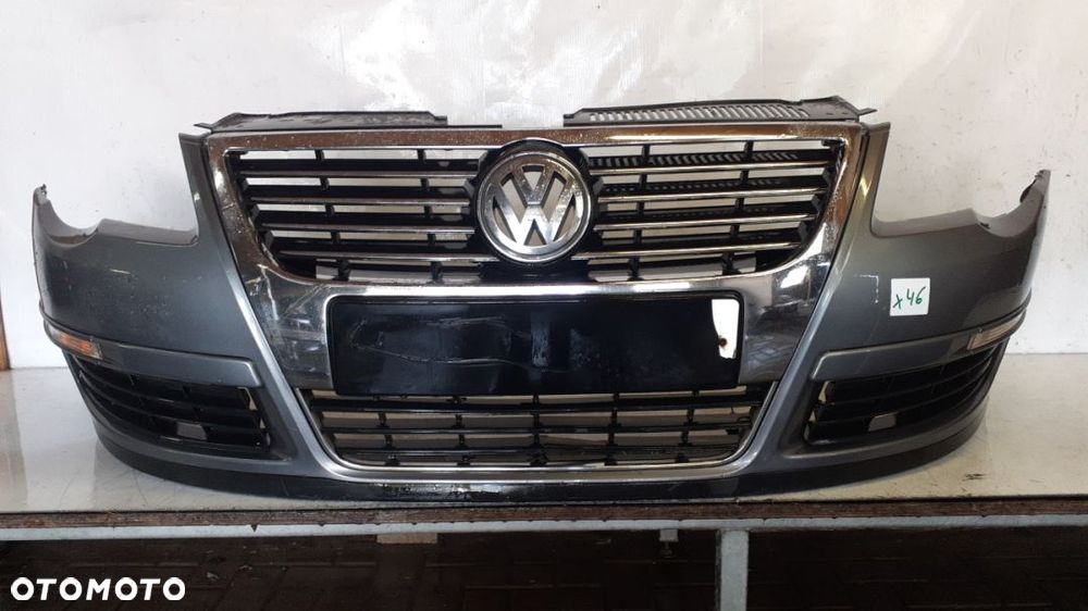 + ZDERZAK PRZÓD PRZEDNI VW VOLKSWAGEN PASSAT B6 LA7T SZARY GRAFIT - 1