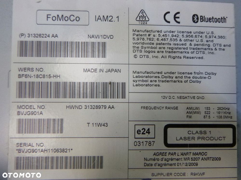 JAGUAR XF X250 RANGE ROVER SPORT L320  EVOQUE L538 RADIO CZYTNIK CD DVD GPS NAWIGACJA - 6