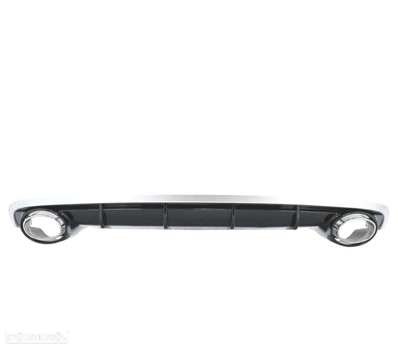 DIFUSOR TRASEIRO AUDI A6 4G 15-18 LOOK RS + PONTEIRAS ESCAPE - 3