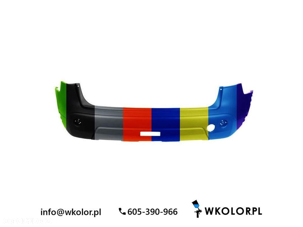 NOWY ZDERZAK NISSAN QASHQAI 2007-2013 LAKIEROWANY W KOLOR - 1