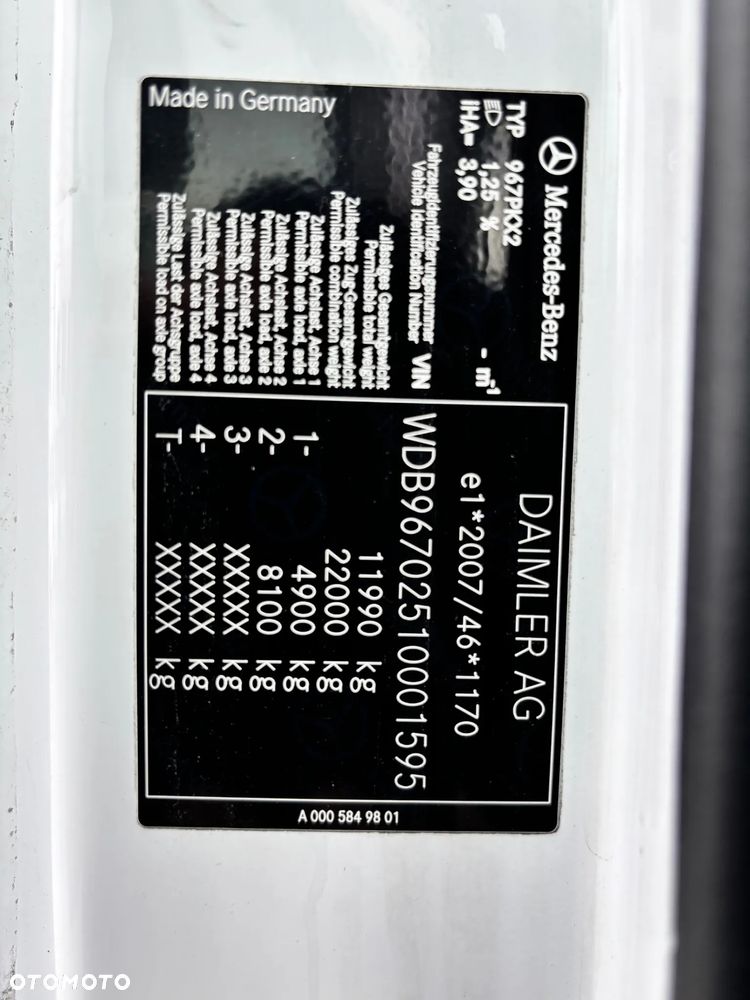 Mercedes-Benz ATEGO 1221,1523,1518,,1218,,1223 CHLODNIA KONTENER WYWROTKILKA SZTUK - 9