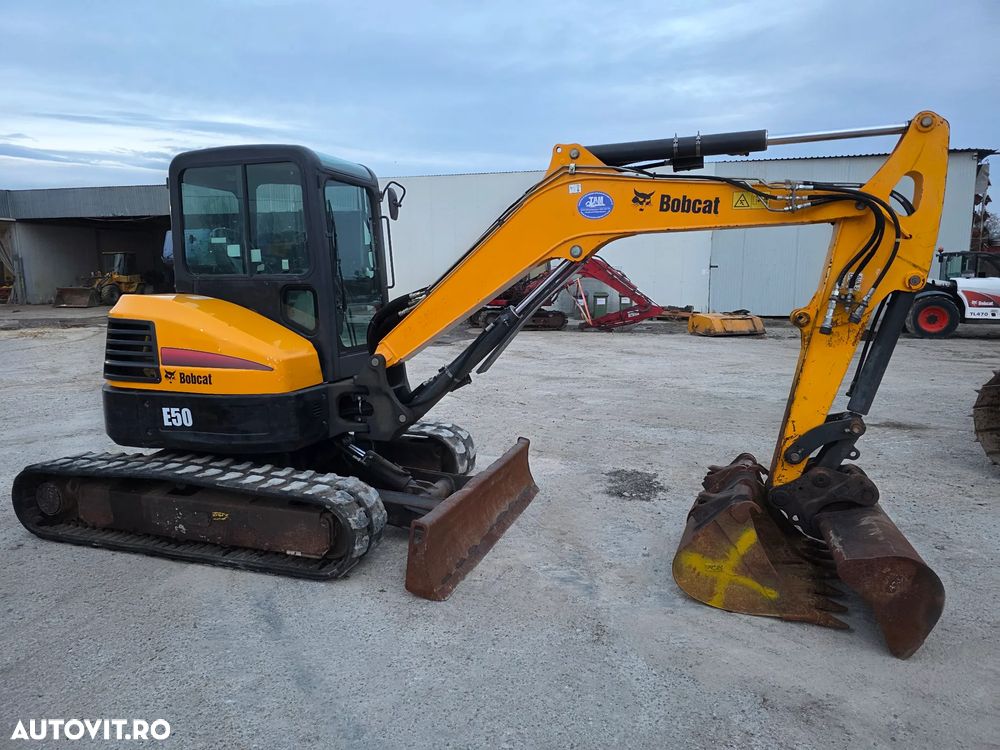 Bobcat E50 Miniexcavator pe senile 36kw /Kubota - 1