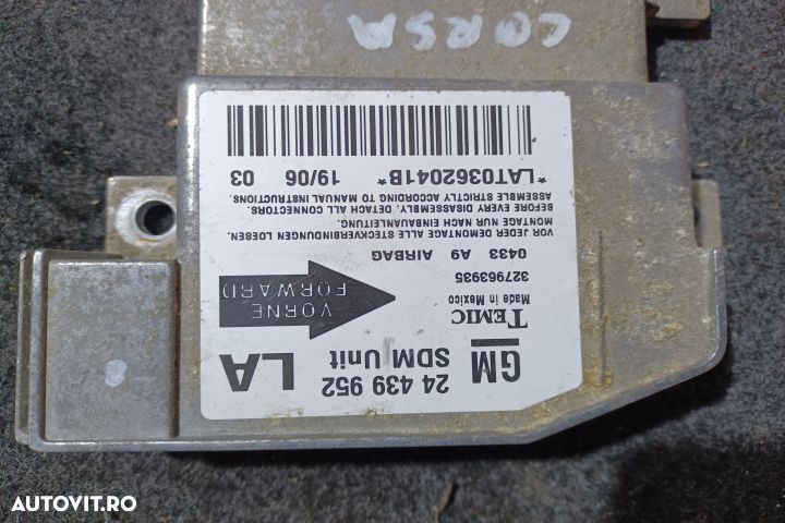 Calculator airbag 24439952 Opel Corsa C [2000 - 2003] Hatchback 3-usi - 4