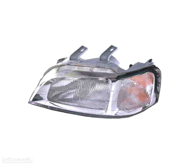 FAROL ESQ OPTICAS HONDA CIVIC 5P 97-01 FUNDO CROMADO - 1