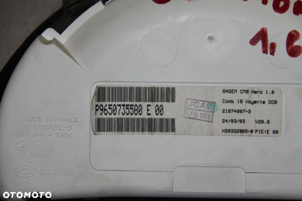 Citroen C3 I licznik  9650735580 - 3