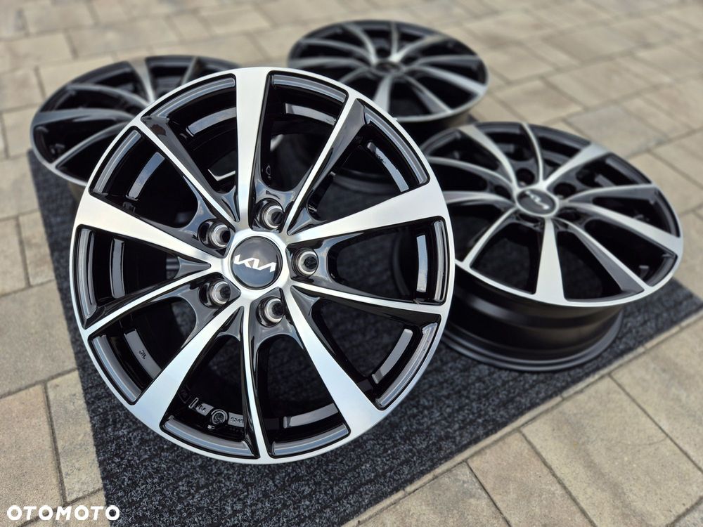 KIA 16 " Felgi Nowe 5x114,3 Ceed Cerato Soul Pro Cee'd alufelgi Czarny / Poler - 3