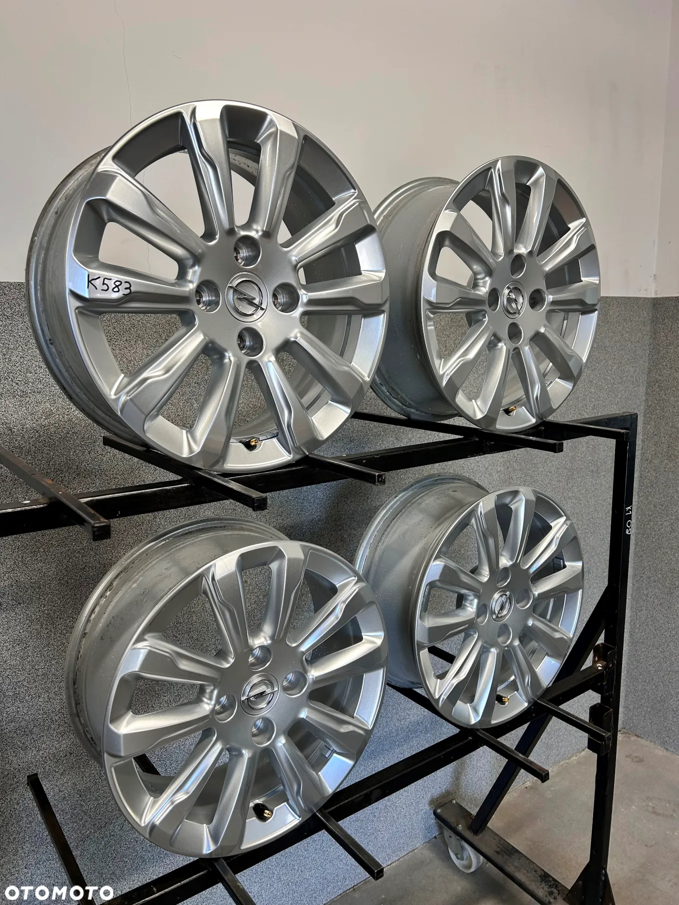 4 FELGI ALU. OPEL MOKKA B, CORSA F, PEUGEOT 208,C3,DS3 16'' 6,5J ET32 GM: OP00126 K4, 9835097280 - 14