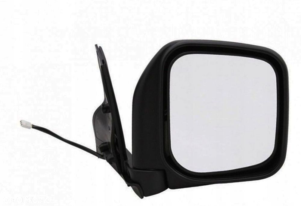 Lusterko Mitsubishi Pajero Montero 00-06 Prawe Czarne Elektryczne Ogrzewane - 1
