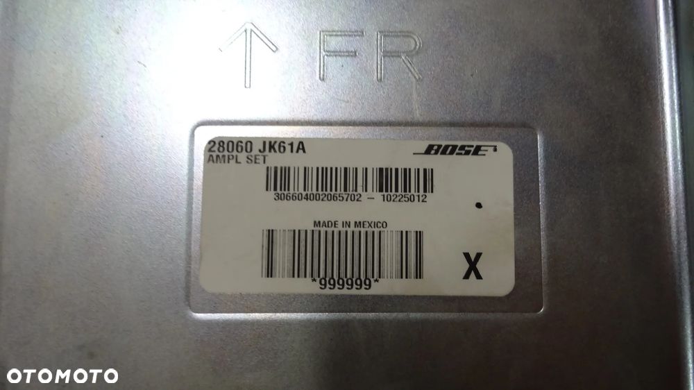BOSS Wzmacnicz audio Nissan Altima 28060-JB20A Infiniti G25 G37 Q40 28061-JK61A - 8