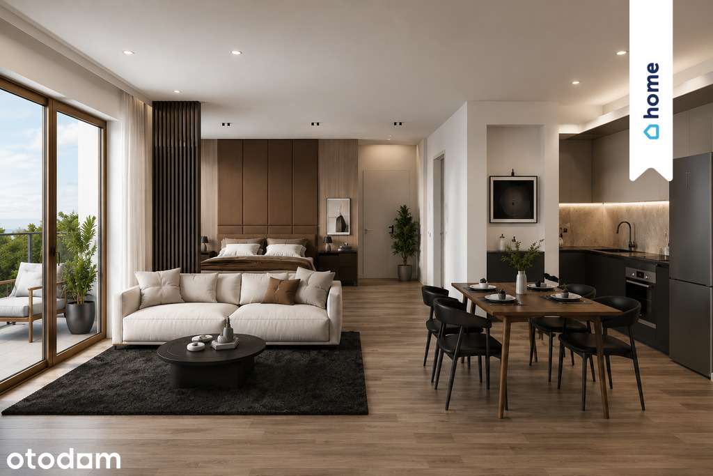 Apartament z dużym tarasem i widokiem na Odrę