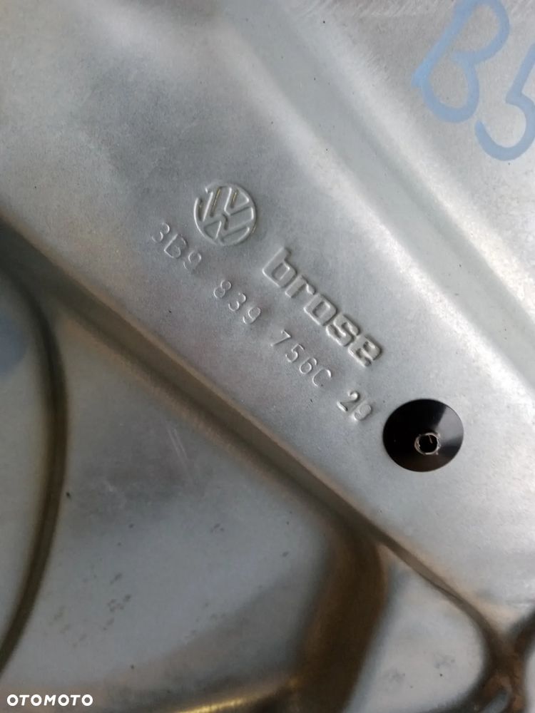 Mechanizm podnośnik szyby prawy tył VW Passat B5 Kombi 3B9839756C - 6