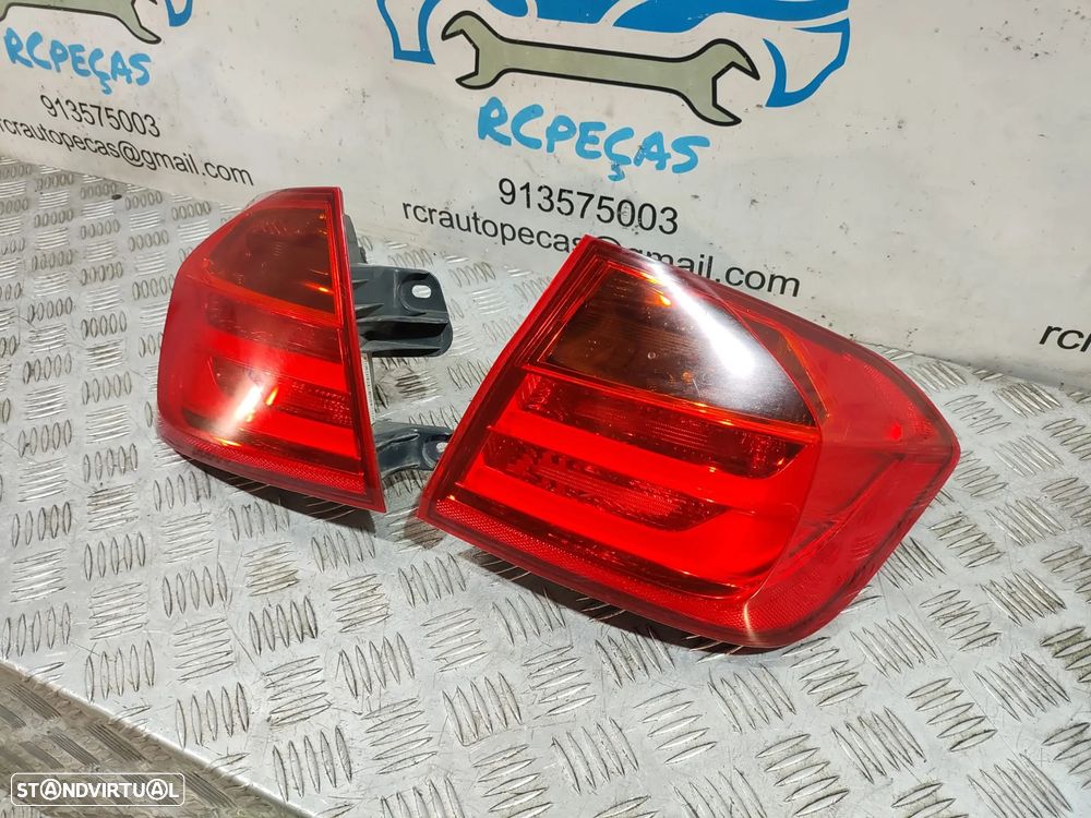 Farolim Farolins Led Traseiros Trás Esquerdo Direito BMW Serie 3 F30 Sedan Carro - 2