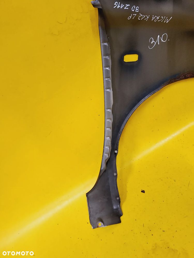 BŁOTNIK LEWY PRZÓD NISSAN MICRA K12 HB 3D LAK: Z11G NR310 - 8