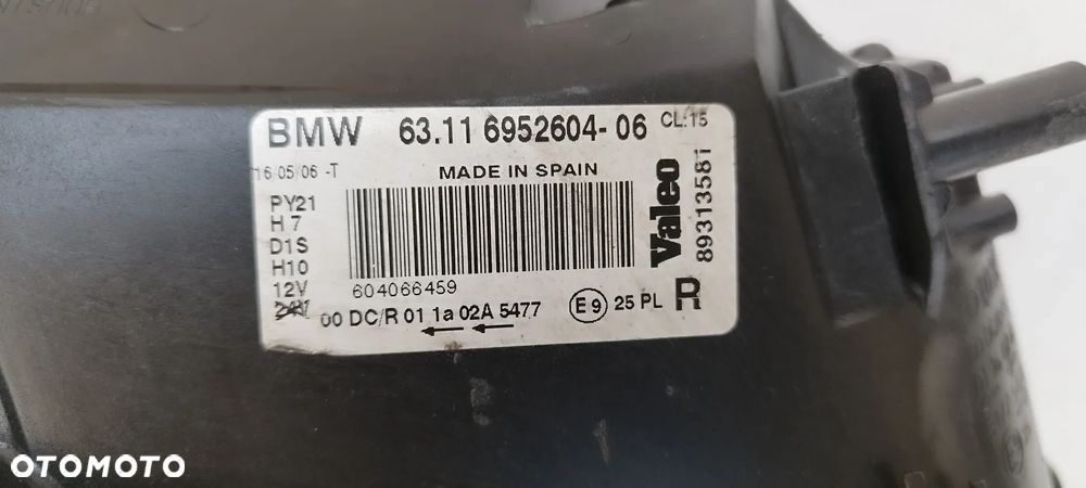 BMW 1 E87 E88 2006-2007 Bi Xenon Skrętny Prawy Idealny Oryginał 6952604 - 06 - 6