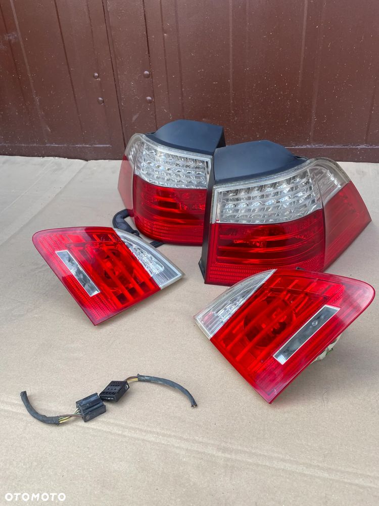 bmw e61 tył tylnie lampy lift LED oryginał sprawne komplet + wtyczki - 3