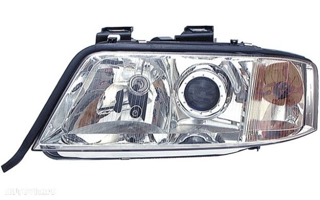 Far Audi A6 (C5) Sedan/Avant 05.1997-08.1999 TYC fata stanga/dreapta tip bec H1+H7, fara motoras - 1