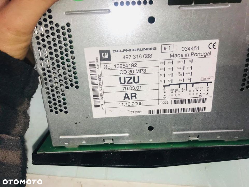 Radio CD opel Cosra D 13255192 - 1