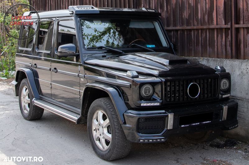 Faruri Full LED Mercedes G-Class W463 (2005-2017) Crom Facelift 2018 Design- livrare gratuita - 14