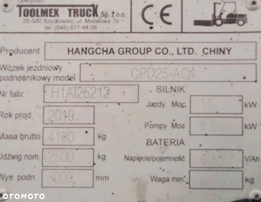 Hangcha CPD25-AC4 - 8