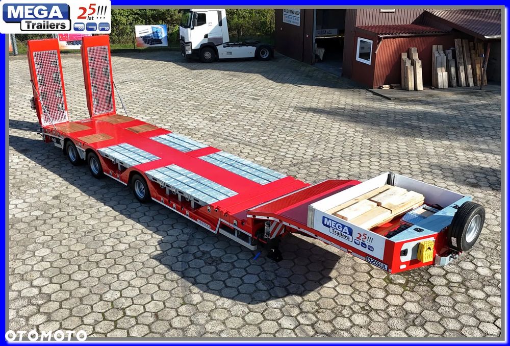 Mega Nisko-podłogowa 3 osie, 18,60 m dł., ZAGŁEBIENIA NA KOŁA pod maszyny leśne i budowlane !!! - 16