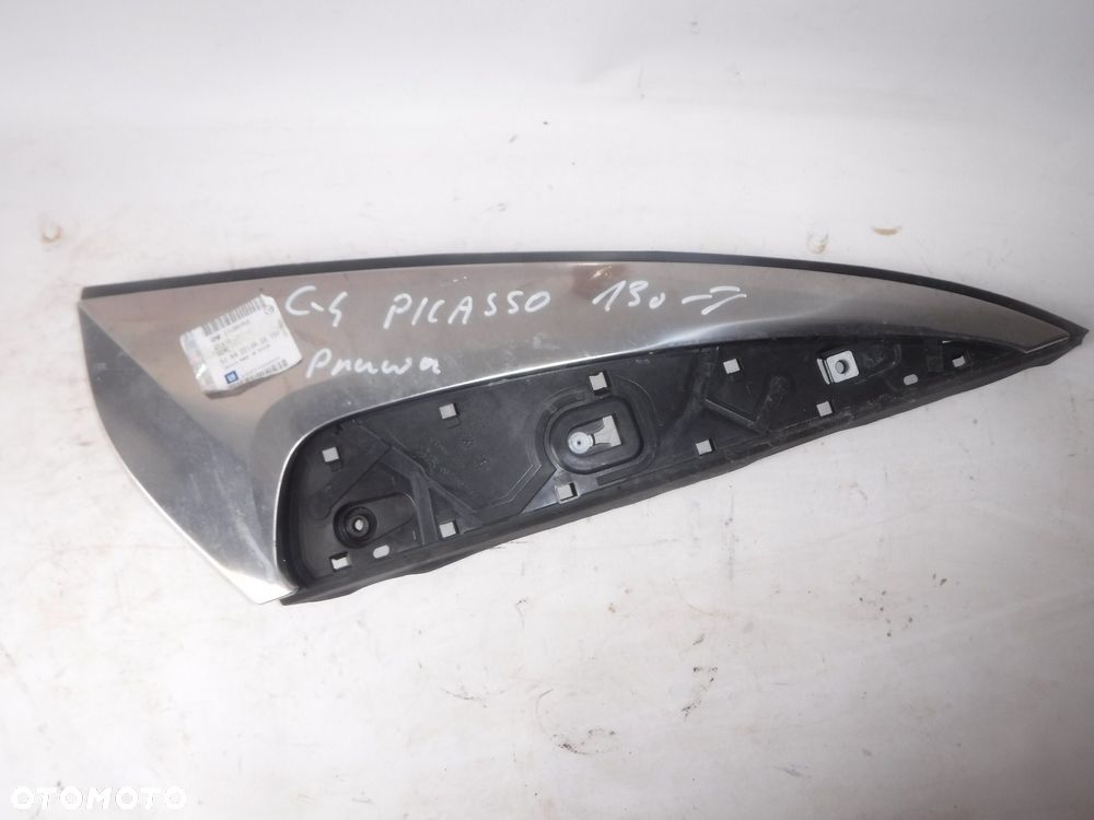 citroen c4 picasso ii 13r- trójkąt listwa osłona słupka tył prawa chrom - 1