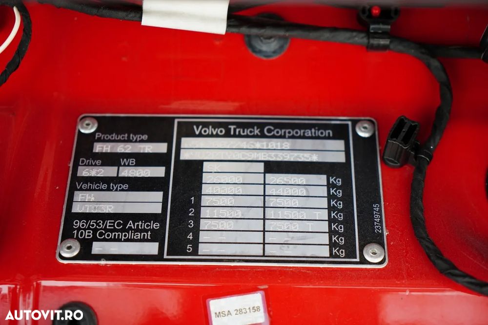 Volvo FH 460 / 7.45 M CORTINĂ / SOLO / I-SAVE / I-PARK COOL / PUNTE RIDICABILĂ ȘI DIRECȚIE / - 38