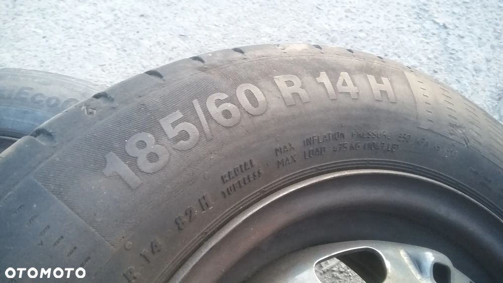 14” - CONTINENTAL - 185/60 r14 cali - LETNIE opony - stan: BDB - Gwarancja + Możliwy MONTAŻ !! - 2
